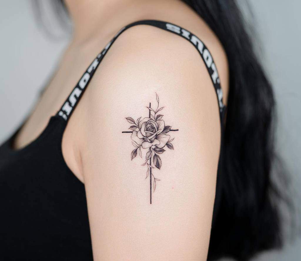 5 Stunning Female Cross Tattoo Designs Revealed