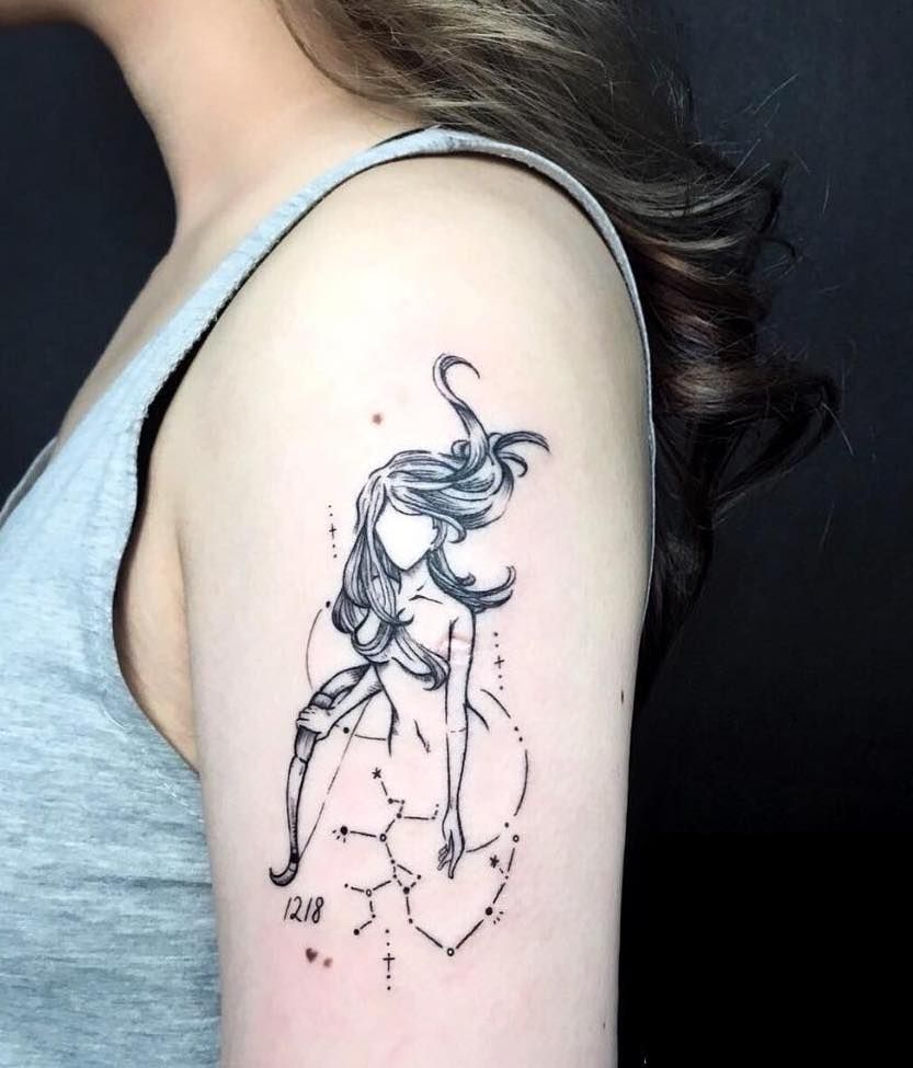 5 Captivating Female Sagittarius Goddess Tattoo Ideas