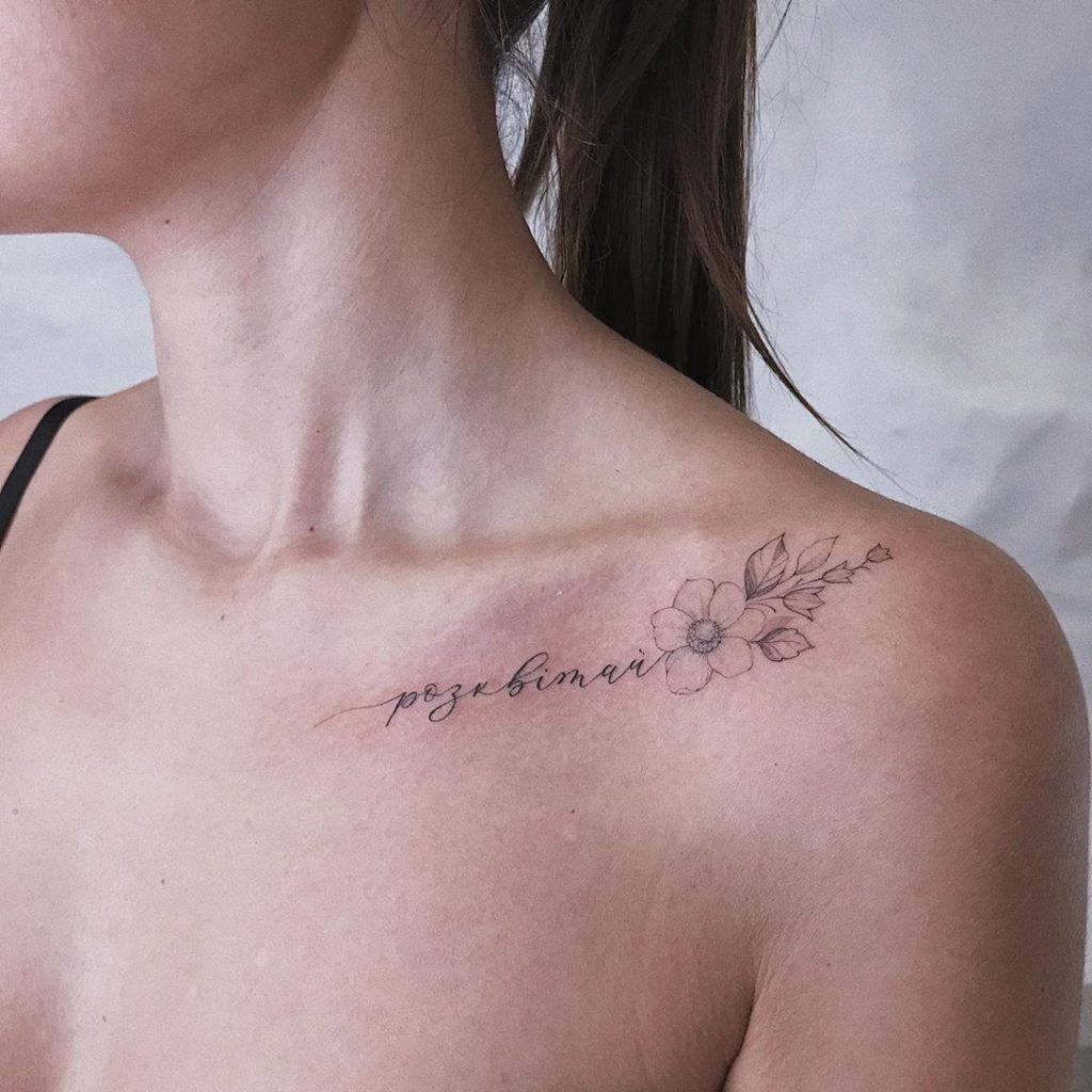 5 Charming Collar Bone Tattoo Ideas for Women