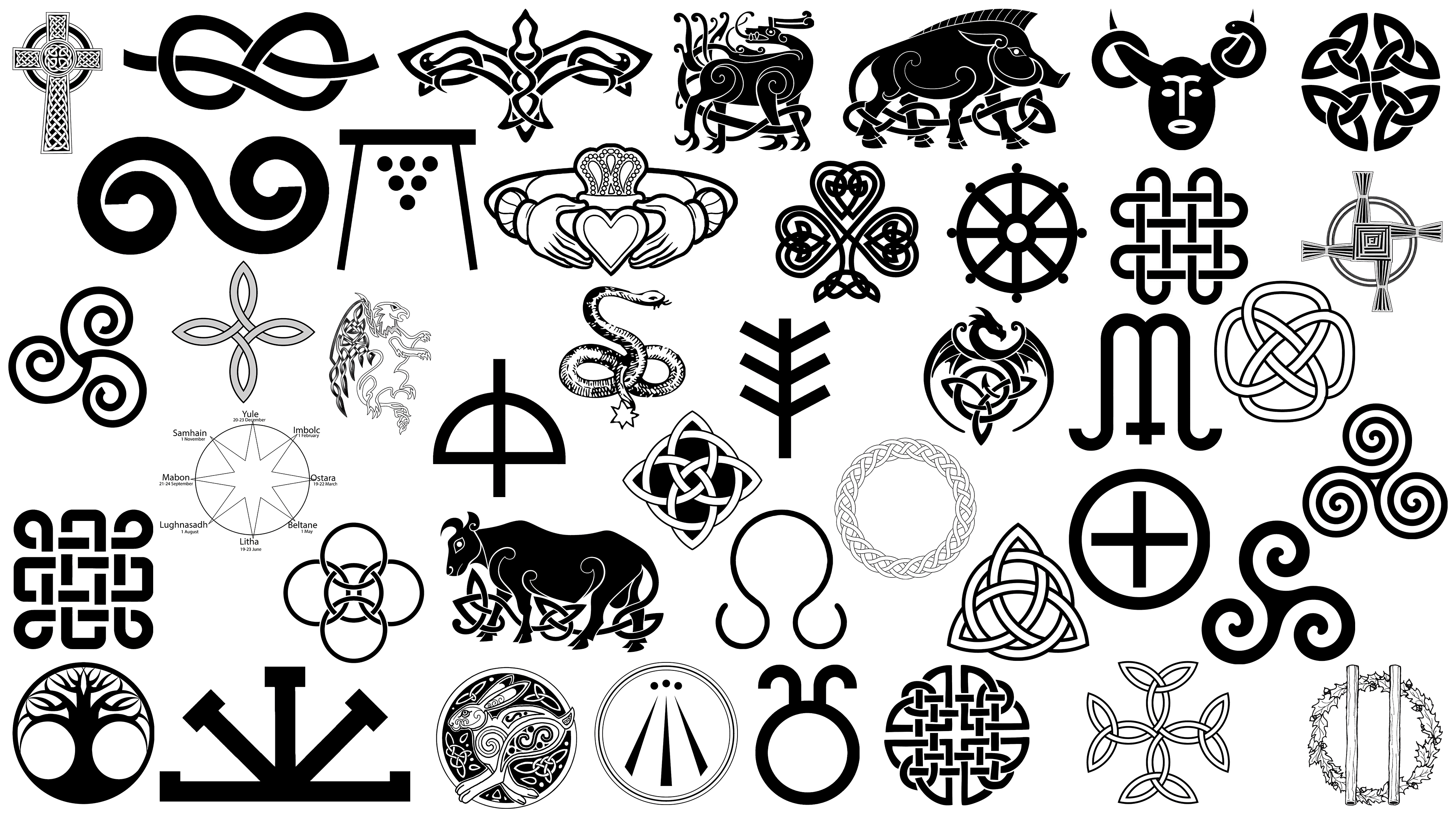 Find Hd Celtic Symbols And Their Meanings Symbols For Family Hd Png Small Symbol Tattoos