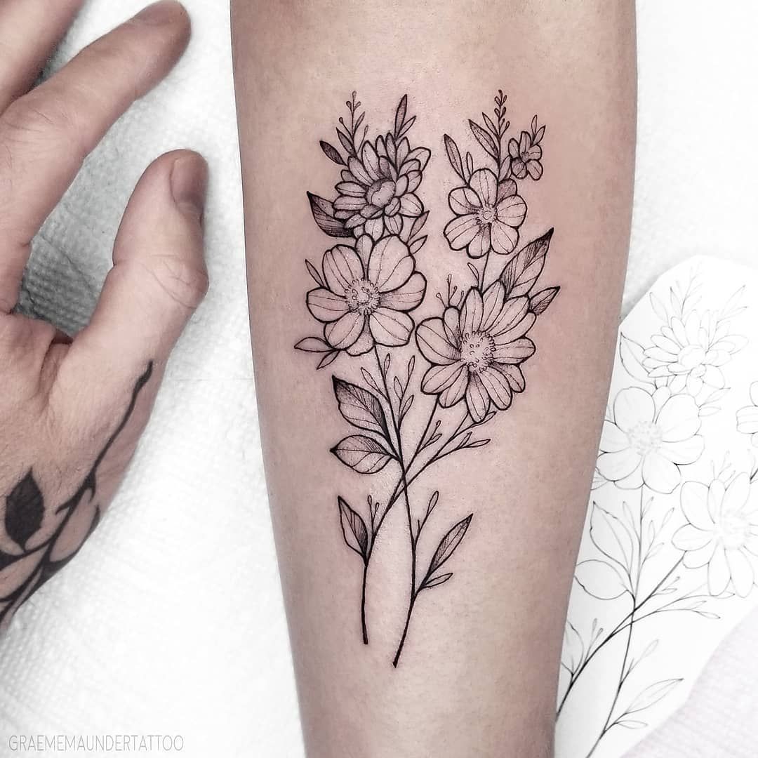 Flower Bouquet Tattoo R Tattoo