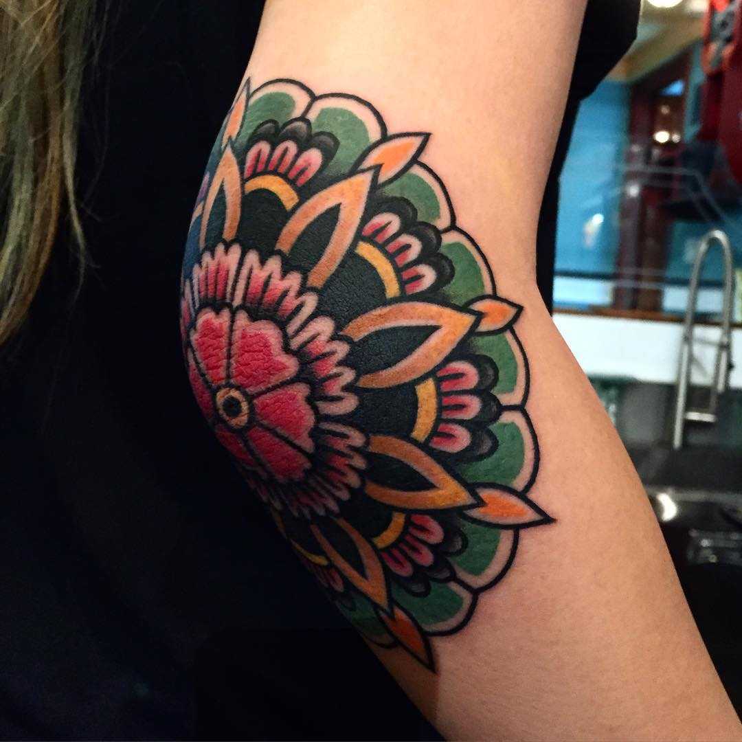 Discover the Beauty of Elbow Flower Tattoo Designs