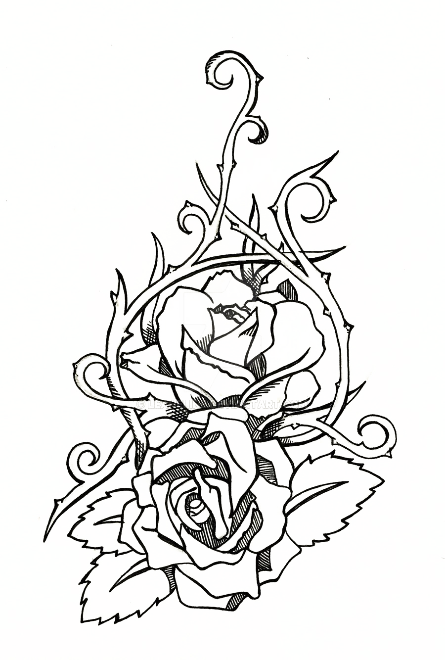 Flower Tattoo Design Transparent File Png Play