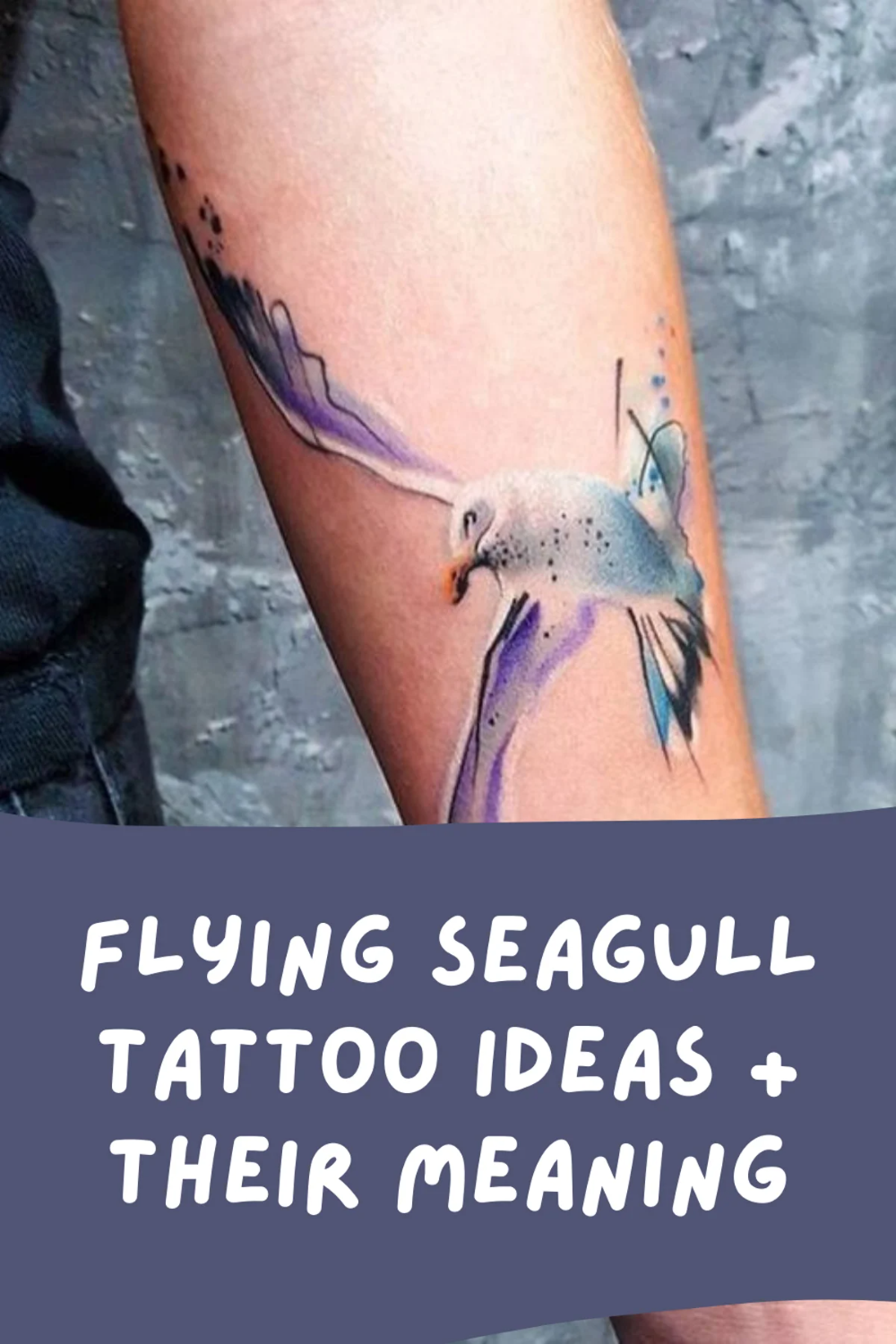 Flying Seagull Tattoo Ideas Their Meaning Tattooglee Seagull