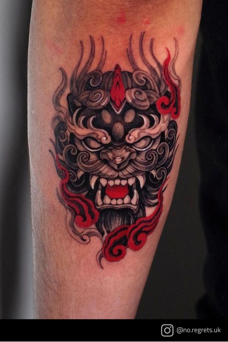 Foo Dog Tattoo By Hoch Tattoo At No Regrets Tattoo Studio London In