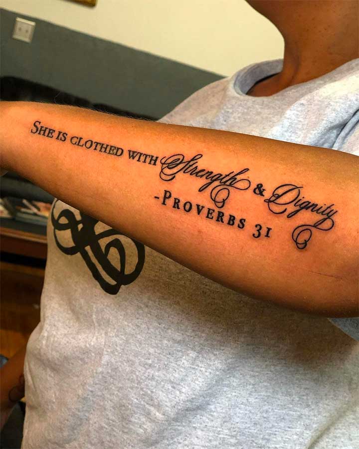 Bible Verse Forearm Tattoos: Meaningful Ink Ideas