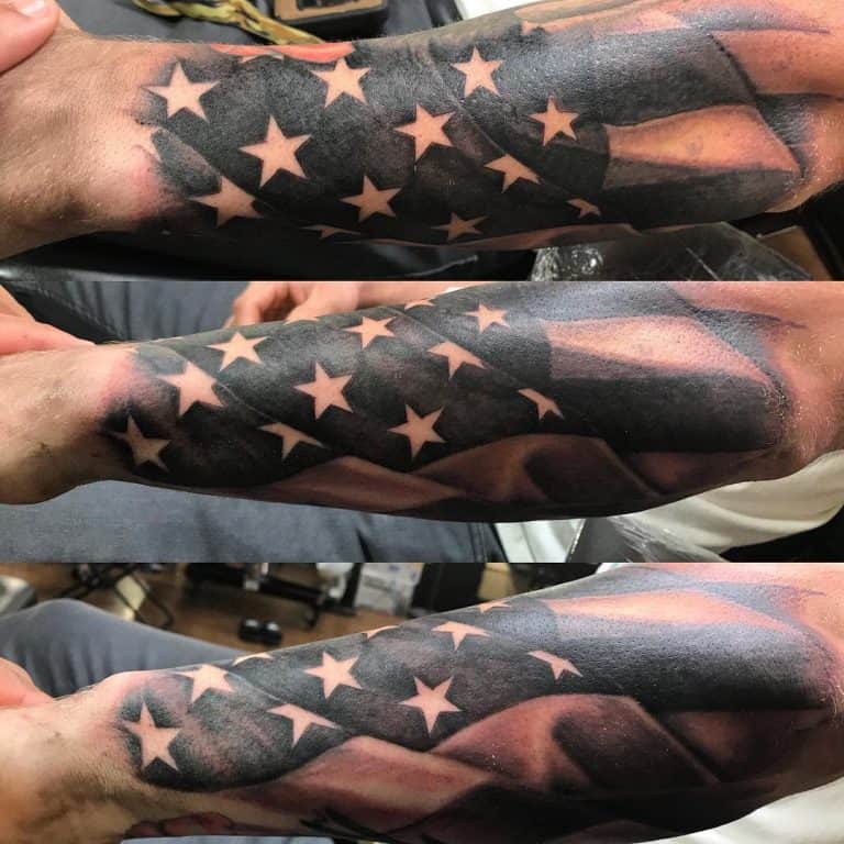 Forearm Word Tattoo American Flag Forearm Tattoo Cool Forearm Tattoos