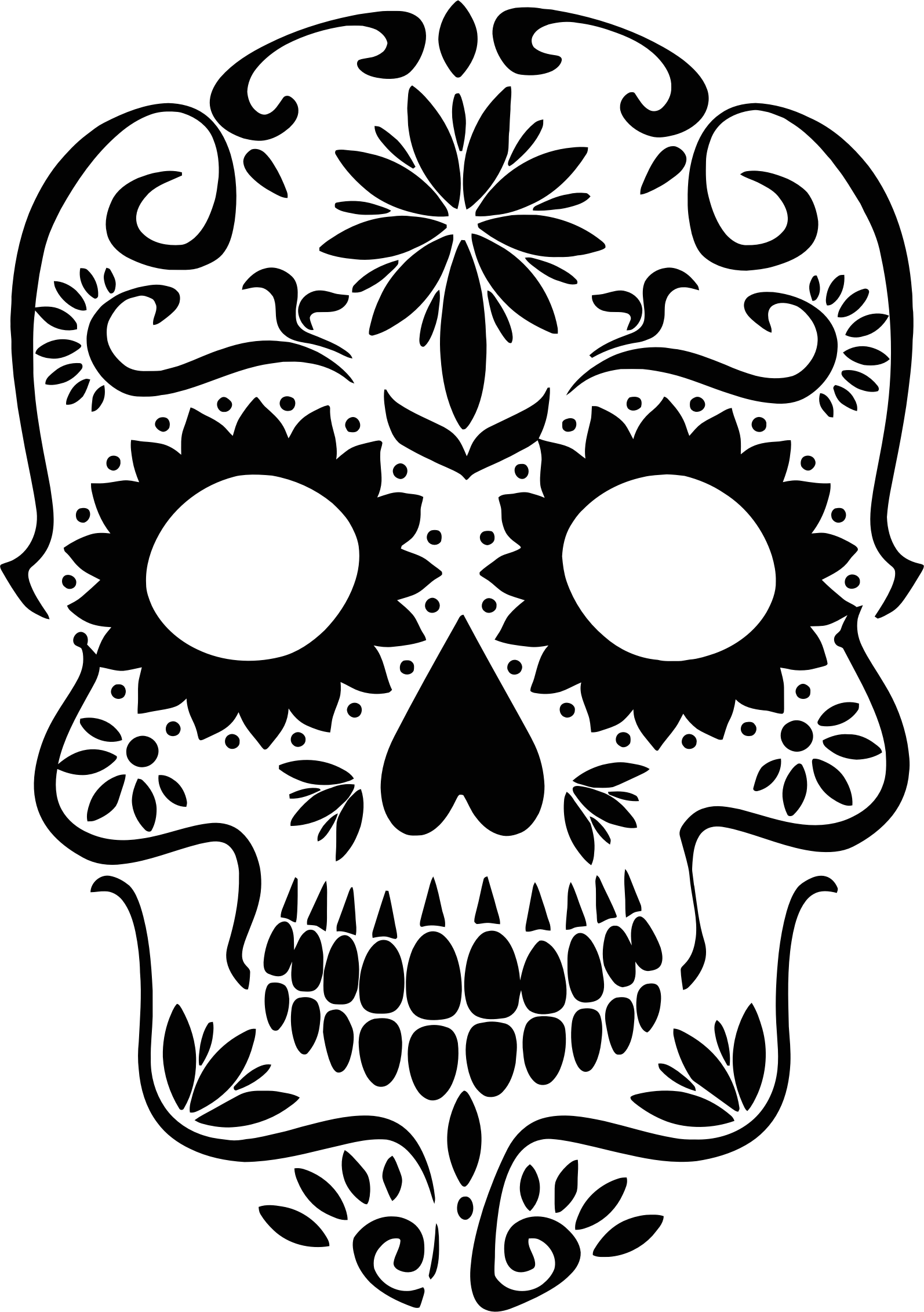 Free Black And White Sugar Skull Drawing Download Free Black And White Sugar Skull Drawing Png