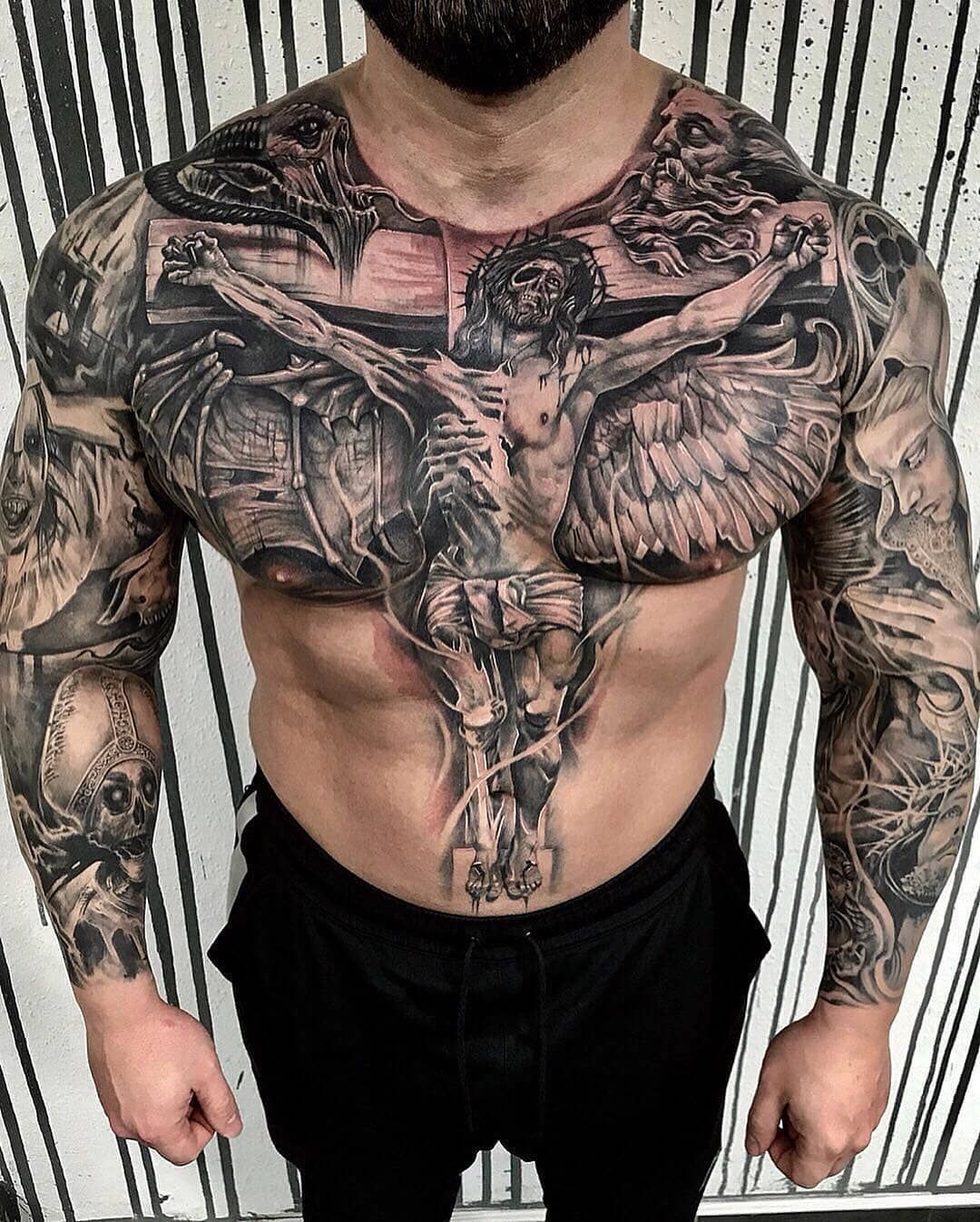 Full Chest Piece Tattoo