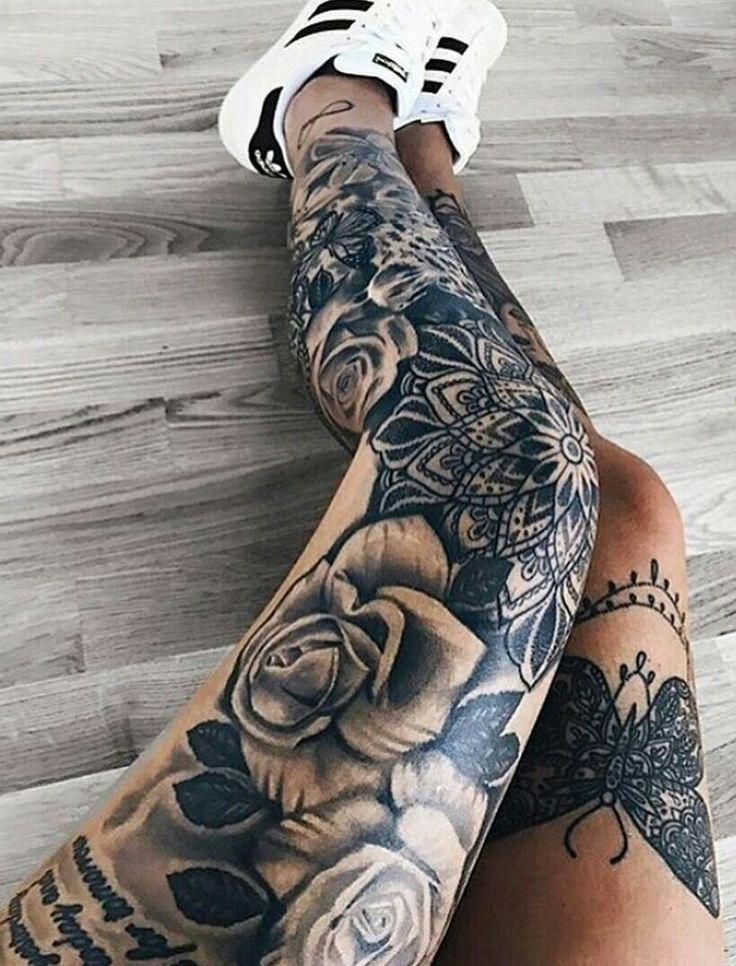 Full Sleeve Tattoos With Meaning Fullsleevetattoos Leg Tattoos Women