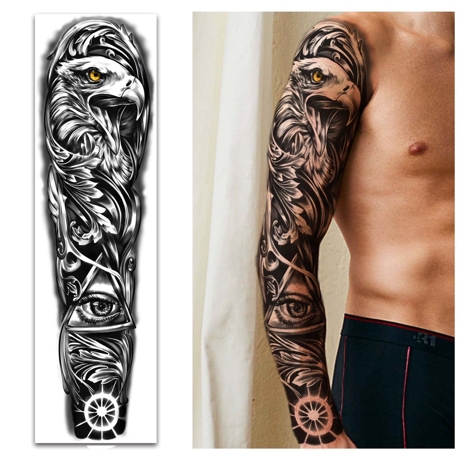 5 Stunning Full Sleeve Temporary Tattoos for Summer