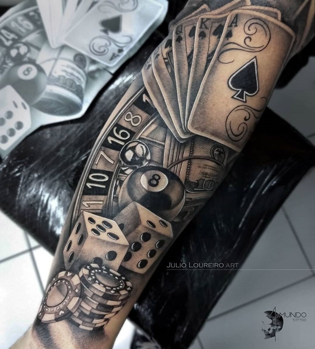 Gambling Tattoo J Lio Loureiro