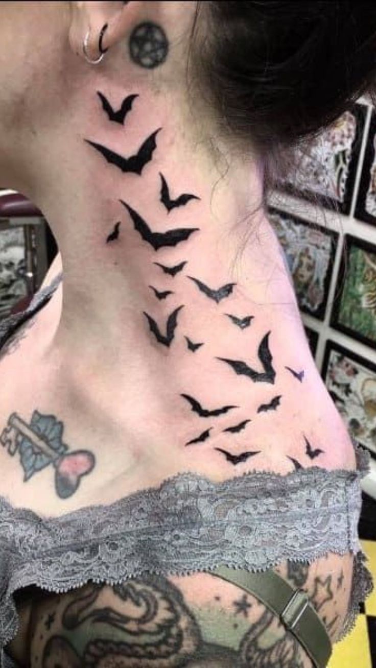 Gothic Elegance Explore Dark And Divine Tattoo Ideas Girl Neck