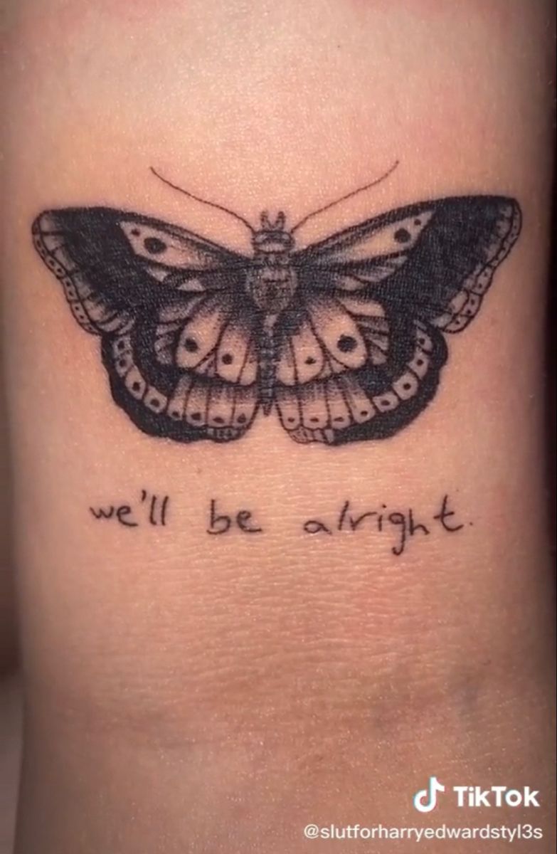 Harry Styles We Ll Be Alright Moth Tattoo In 2024 Harry Styles