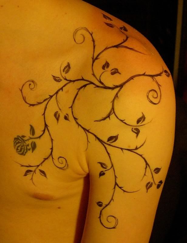 He Wanted Me To Extend His Tattoo Into A Swirling Vine And Was Very