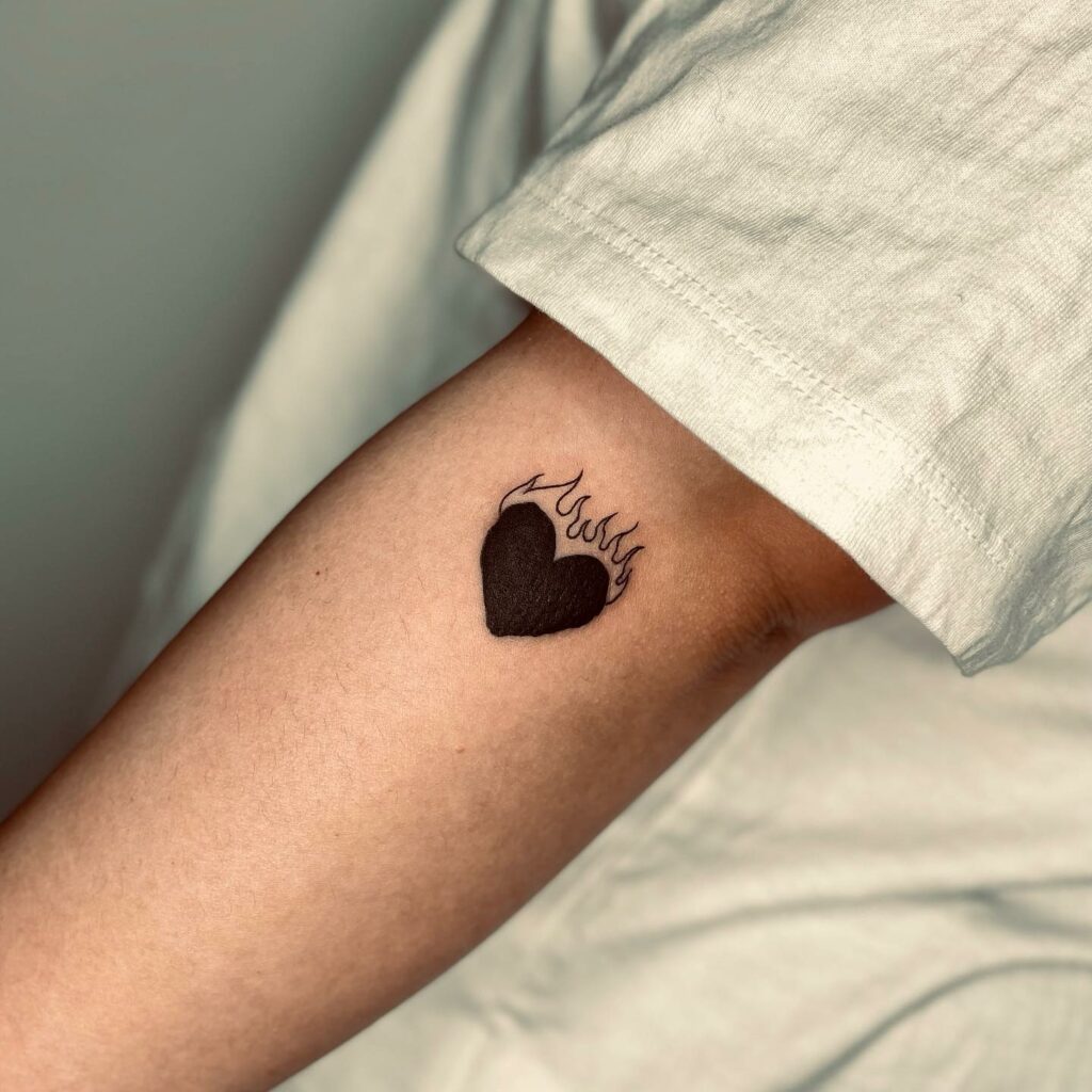 Heart With Flames Tattoo: Symbolism and Style Guide