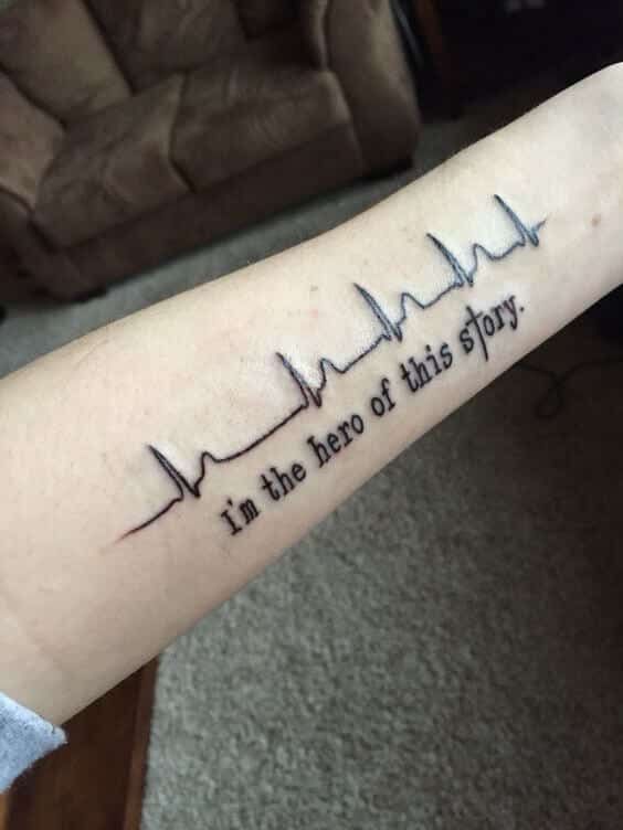 Heartbeat Tattoos For Men Ideas And Inspiration For Guys