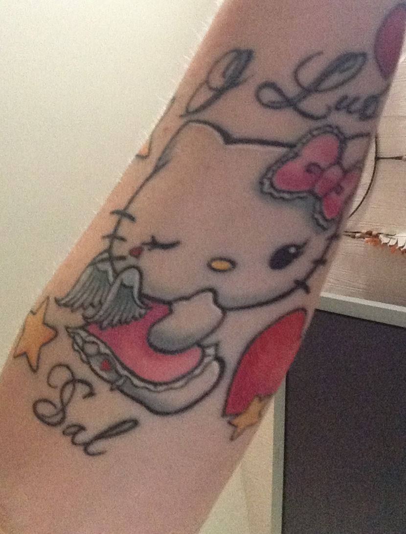 Hello Kitty Angel Tattoo Designs