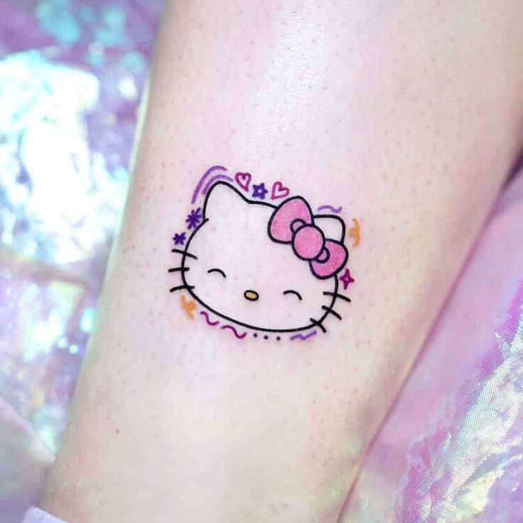 Hello Kitty Tattoo Stickers Children Kids Birthday Party Bag Etsy