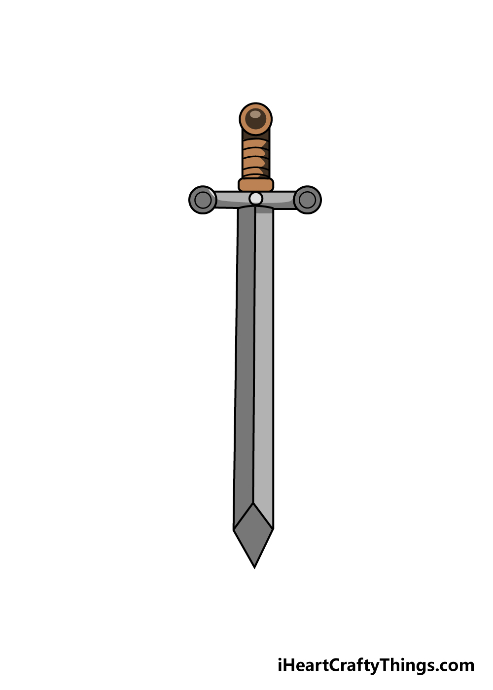 How To Draw A Sword Easy Step By Step Drawing Tutorial Youtub Themeloader