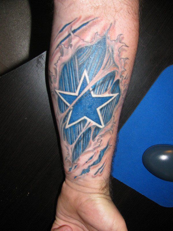 Image Detail For Dallas Cowboys Forearm Tattoo Sportspickle Picture