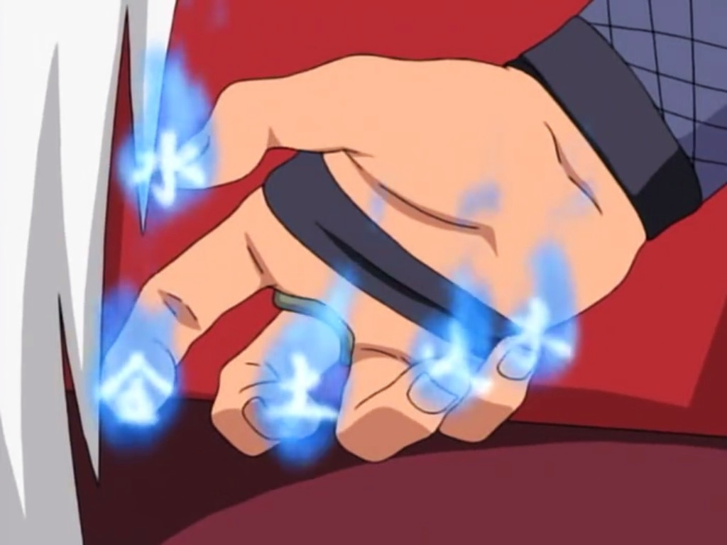 Image Jiraiya Undoing Orochimaru S Five Pronged Seal On Naruto Jpg