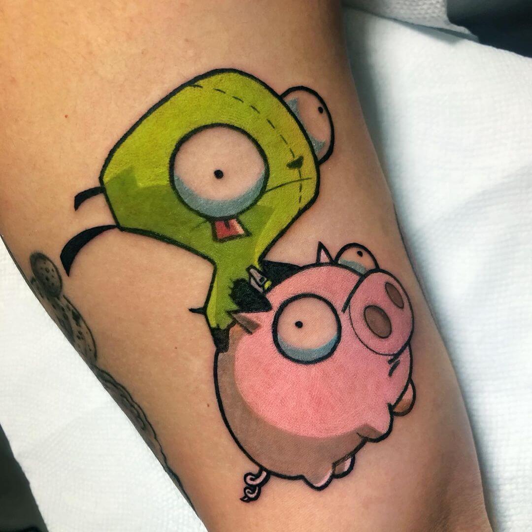 5 Coolest Gir Tattoo Ideas from Invader Zim