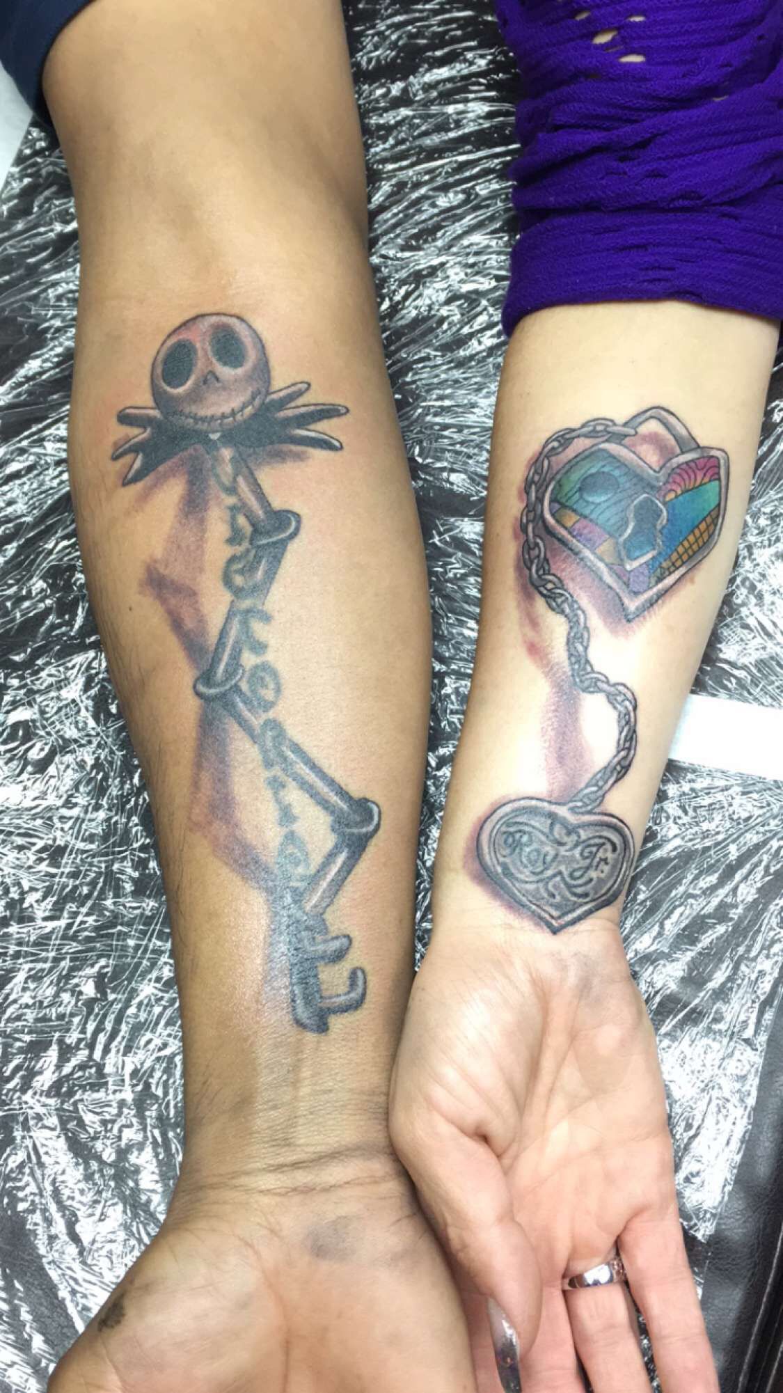 Jack and Sally Couple Tattoo Ideas: Romantic Designs