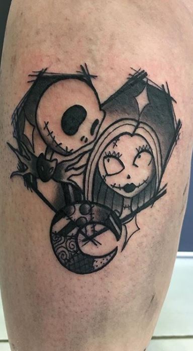 Jack And Sally Tattoo Stencil Designs You'll Love