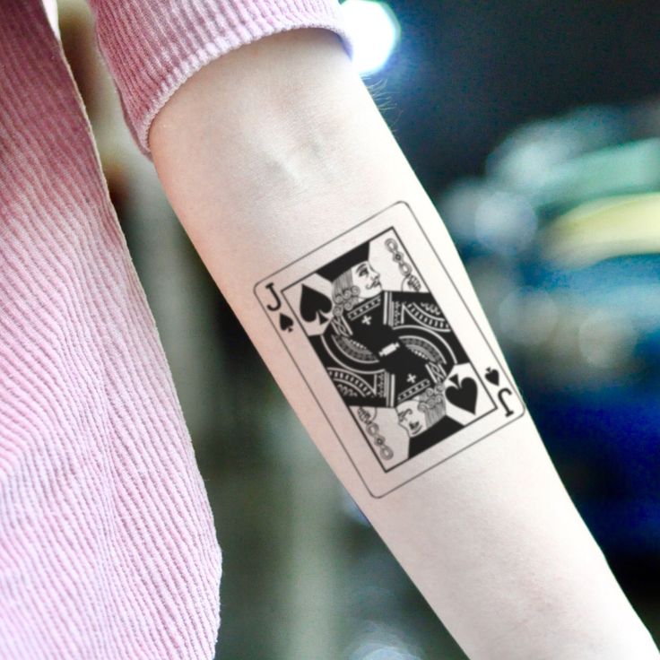 Jack Playing Card Tattoo: Symbolism and Style