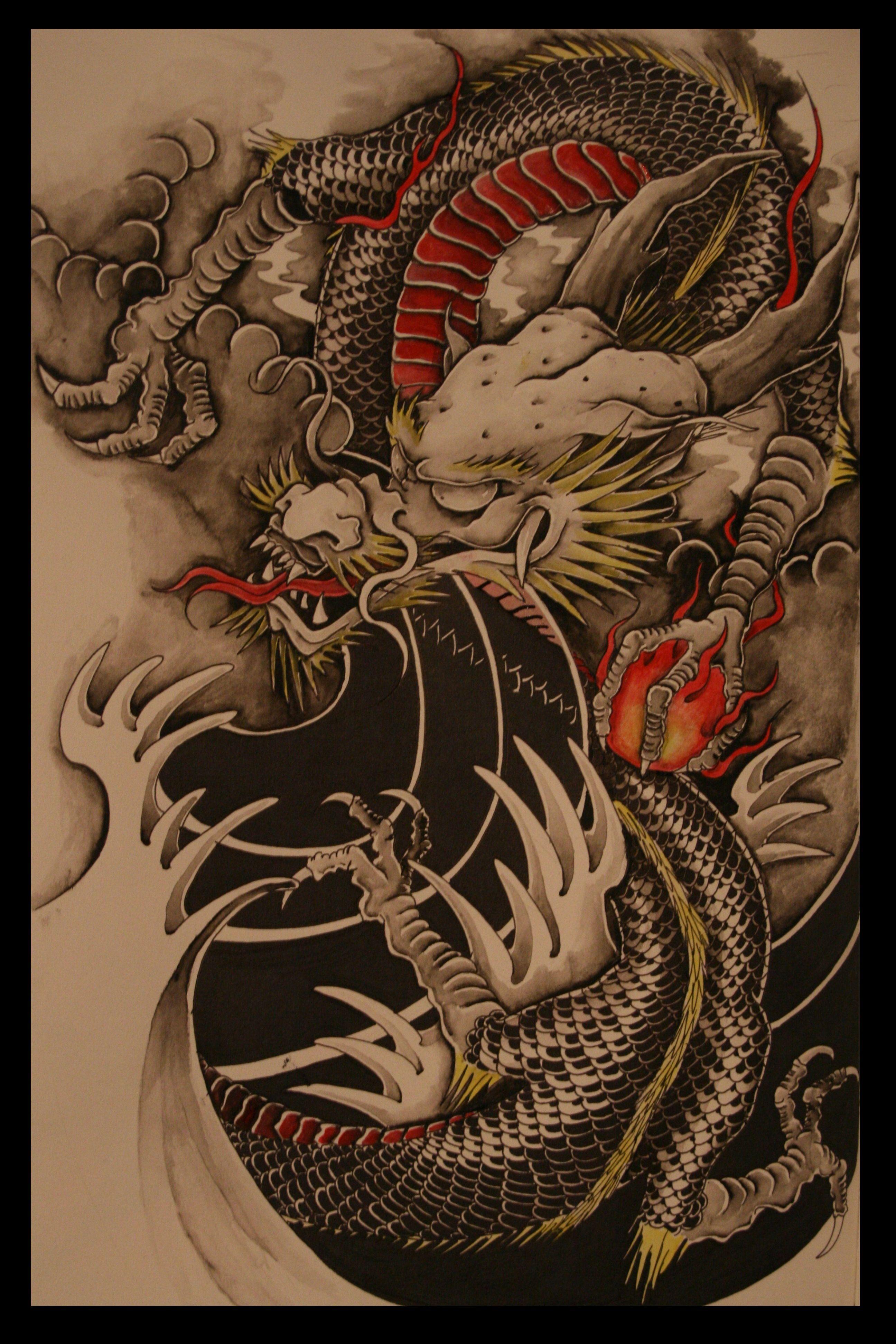 Japanese Dragon Tattoo Wallpapers Top Free Japanese Dragon Tattoo