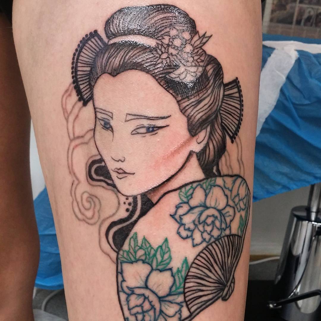 Japanese Geisha Tattoo Designs and Meanings