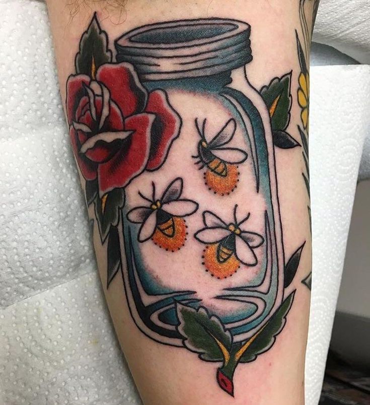 Jar Of Fireflies By Reuben Todd At Kapala Tattoo In Winnipeg Mb