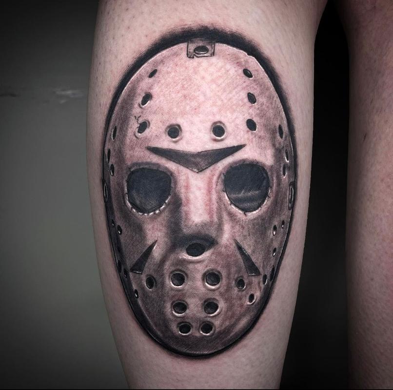 Jason Friday The 13Th Mask Tattoo