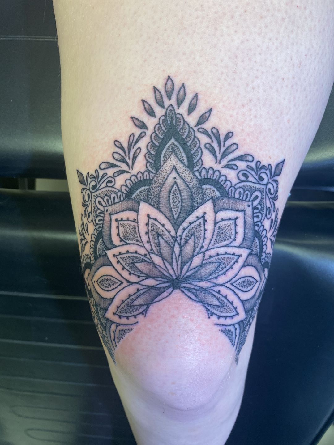 Jesswallace Knee Mandala Mandala Kneetattoo