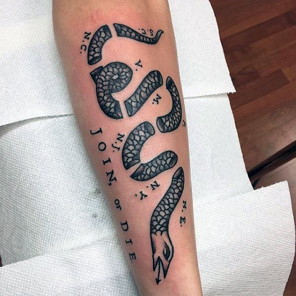 Join Or Die: Meaning Behind Iconic Snake Tattoo