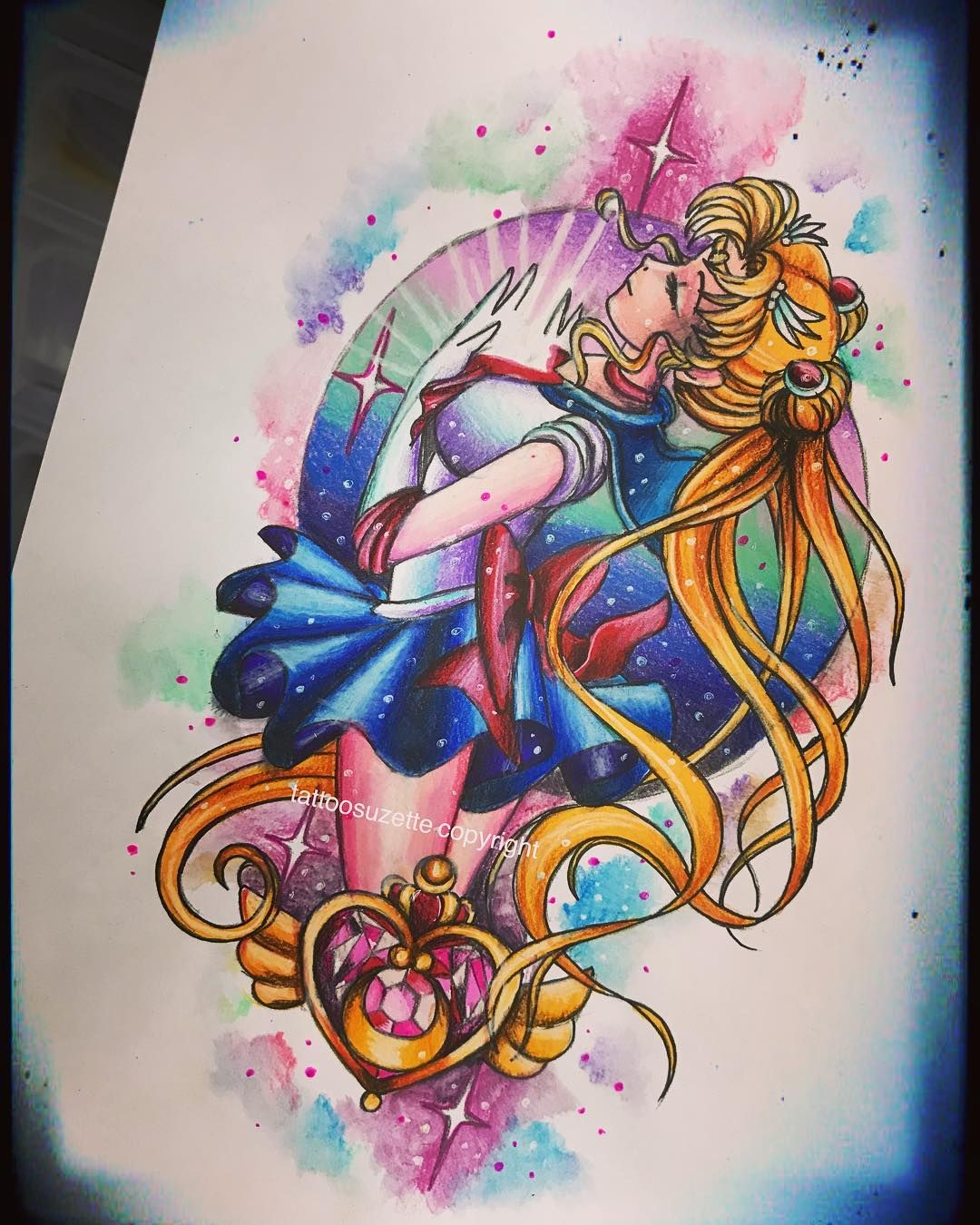 Kawaii Cholita My New Sailor Moon Wand Tattoo Sailor Moon Tattoos