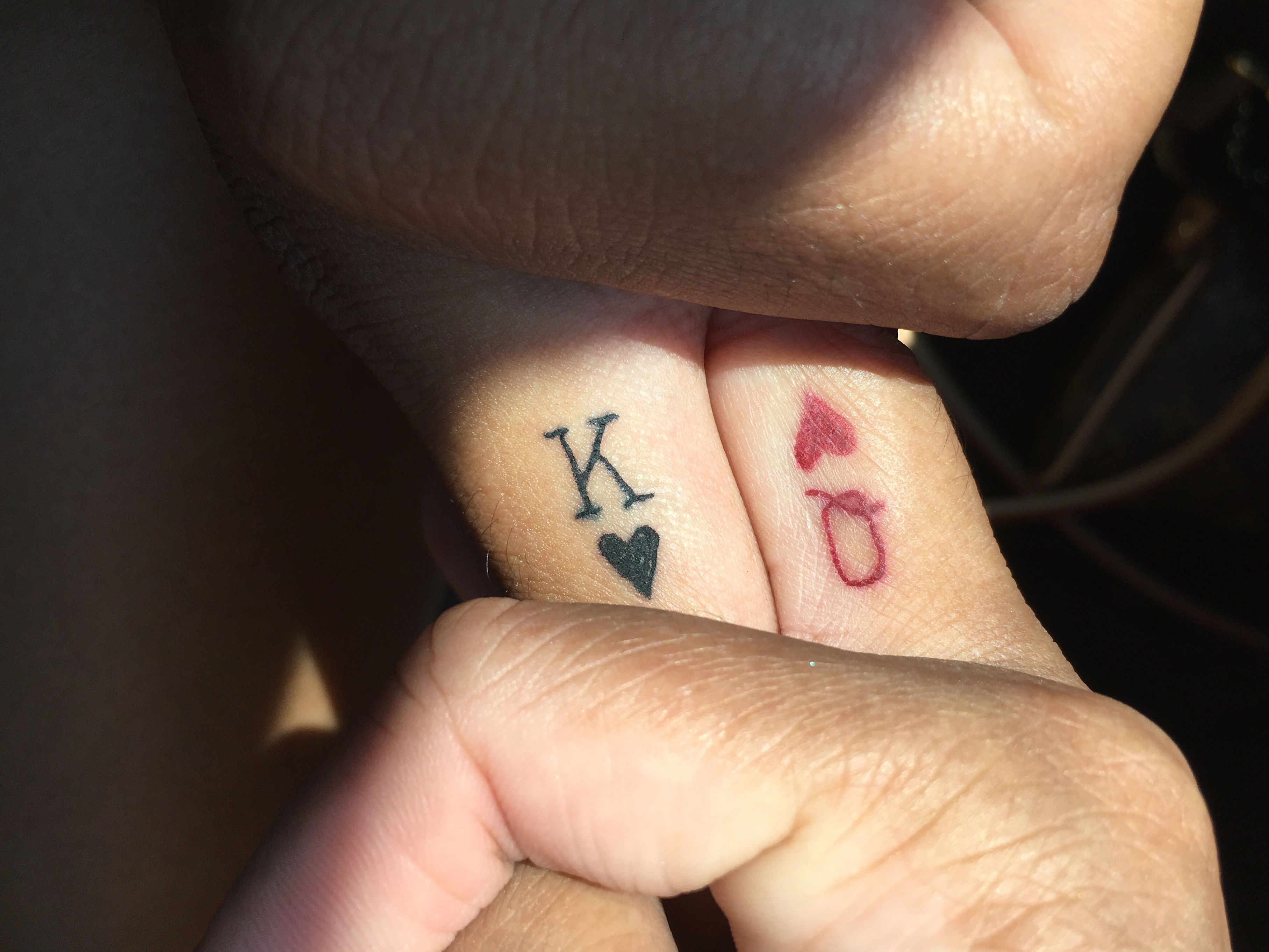 King and Queen Finger Tattoos: Reign Supreme in Style