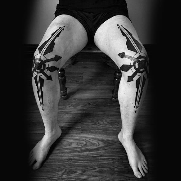 50 Cool Knee Tattoos For Men Revealed