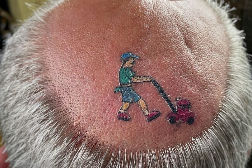 Lawnmower Going Bald Tattoo Steven Humour Tattoo Pinterest Tatting Tattoo And Tatoo