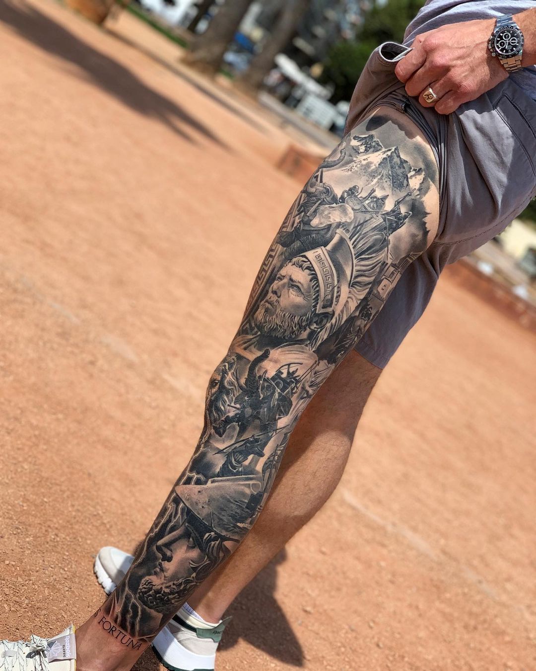 Leg Sleeve Tattoo By Dassssart R New Tattoos