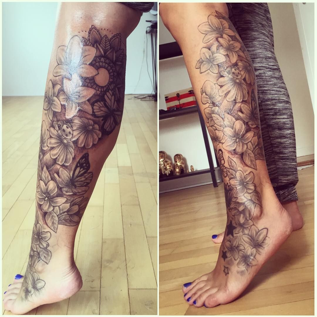 Leg Sleeve Tattoos For Females