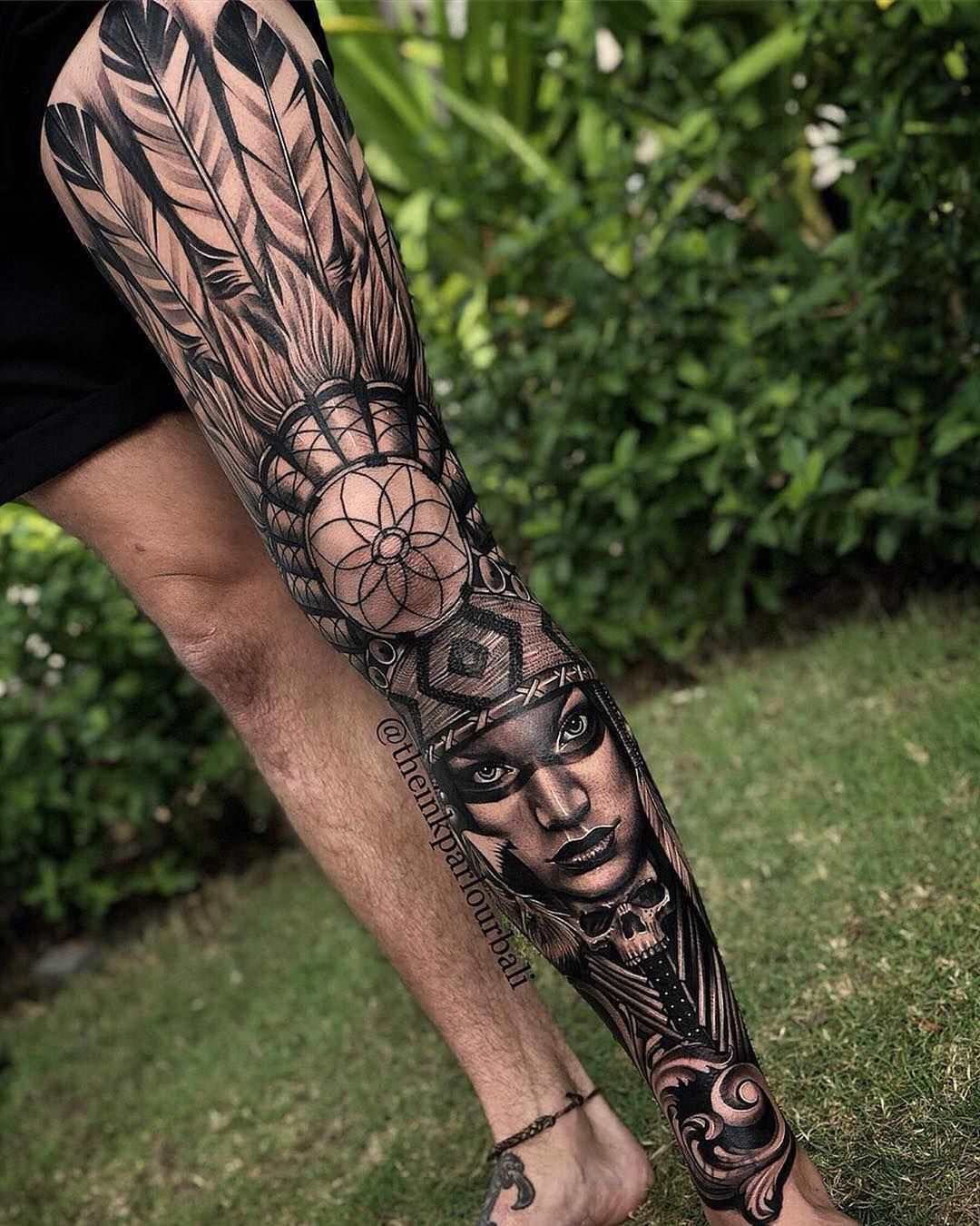 Leg Sleeve Tattoos for Men: Designs and Ideas