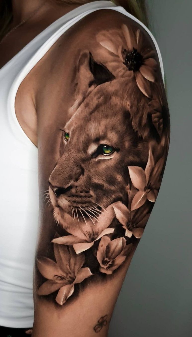 5 Stunning Lion and Lioness Tattoo Ideas