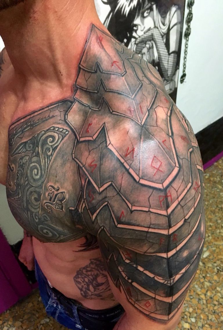 Loading Shoulder Armor Tattoo Armour Tattoo Armor Tattoo