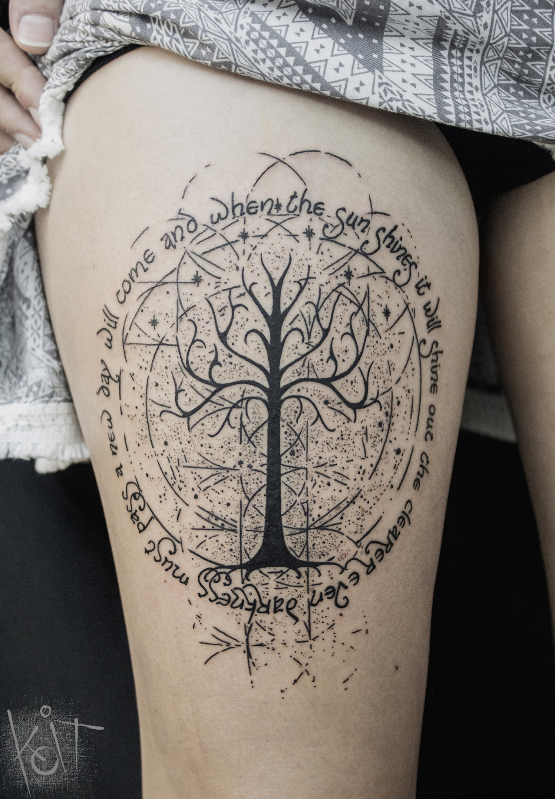 Lord Of The Rings Tattoo Tasteful Tattoos Tree Of Gondor Tattoo