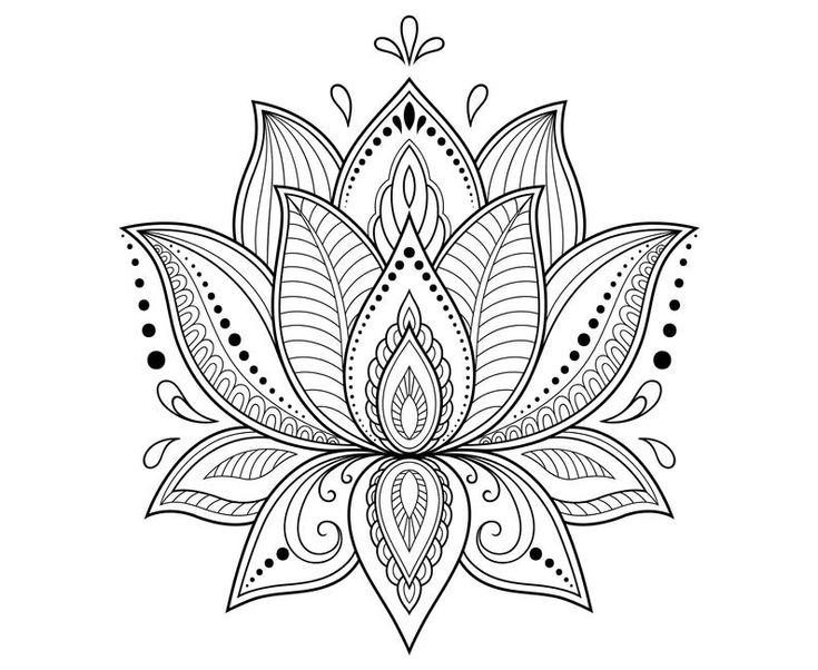 Lovely Dessin Fleur De Lotus Geometric Tattoo Lotus Lotus Mandala