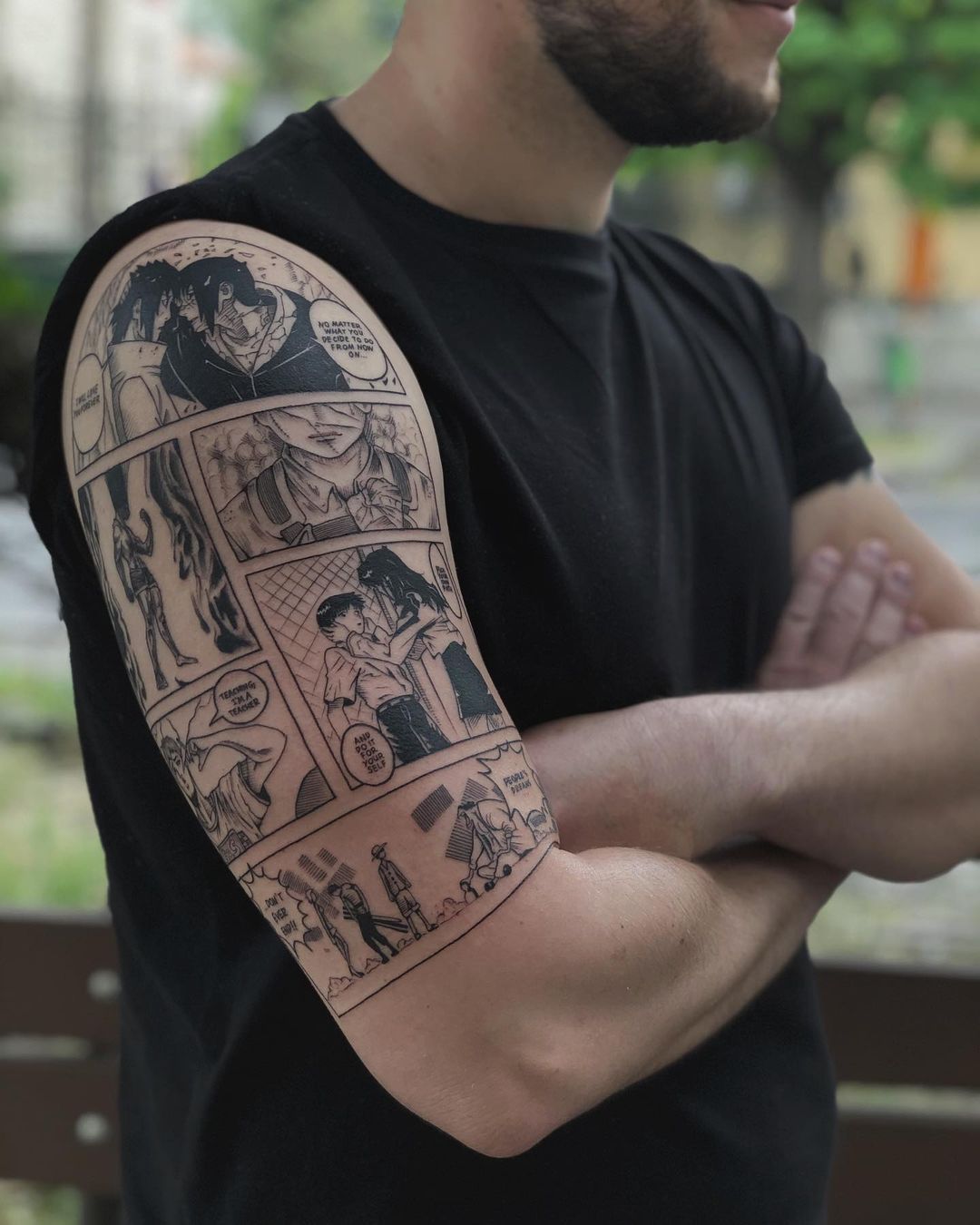 Manga Eye Panel Tattoos: Trendy Ink Inspirations