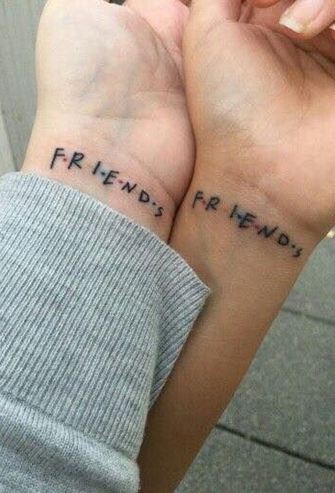 Matching Bestfriend Small Wrist Tattoo Ideas From Friends Tv Show Www Mybodiart Com Matching