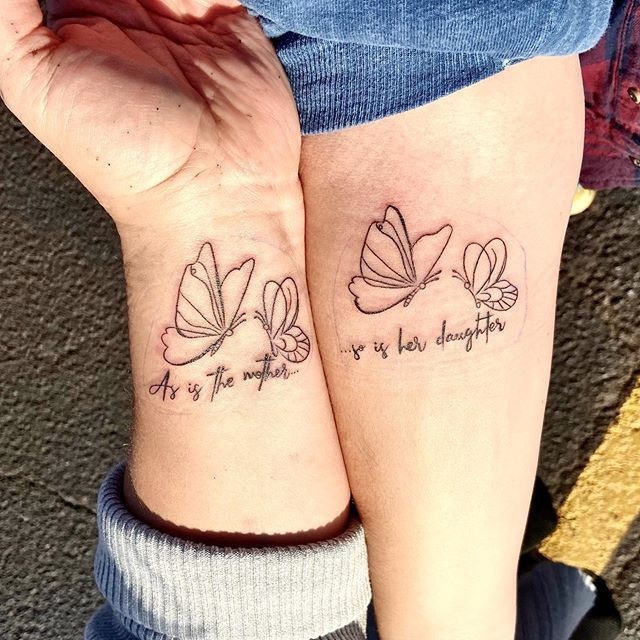 Matching Mother Daughter Tattoo Tattoos For Daughters Tattoo For Son